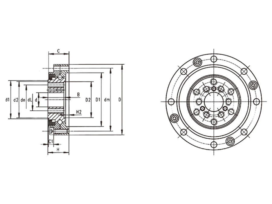 諧波減速機專(zhuān)用交叉滾子軸承